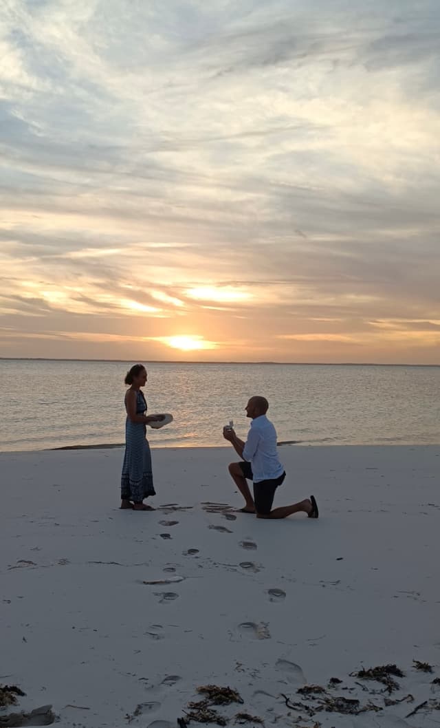 Romantischer Sonnenuntergang